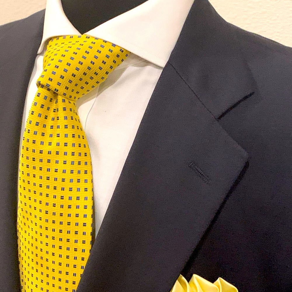 BROOKS BROTHERS LORO PIANA GOLD BUTTONS SPORTS COAT BLAZER NAVY BLUE MEN 41R